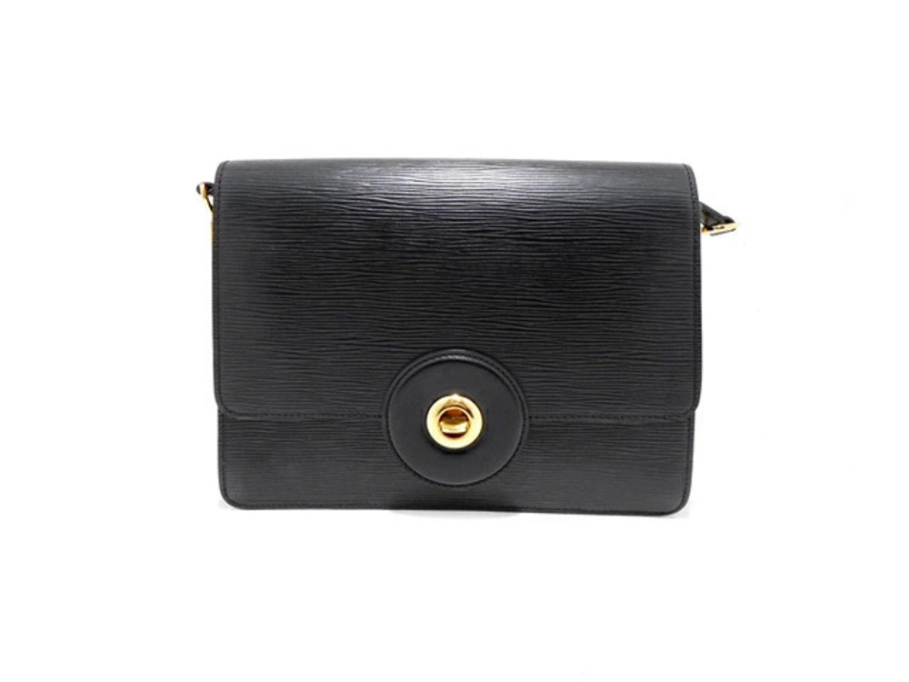 LOUIS VUITTON Bag Shoulder Run Epi Noir Black